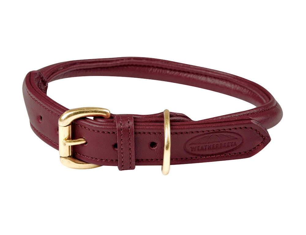  Rolled Leather Dog Collar