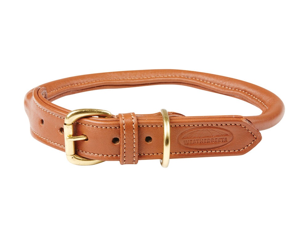  Rolled Leather Dog Collar