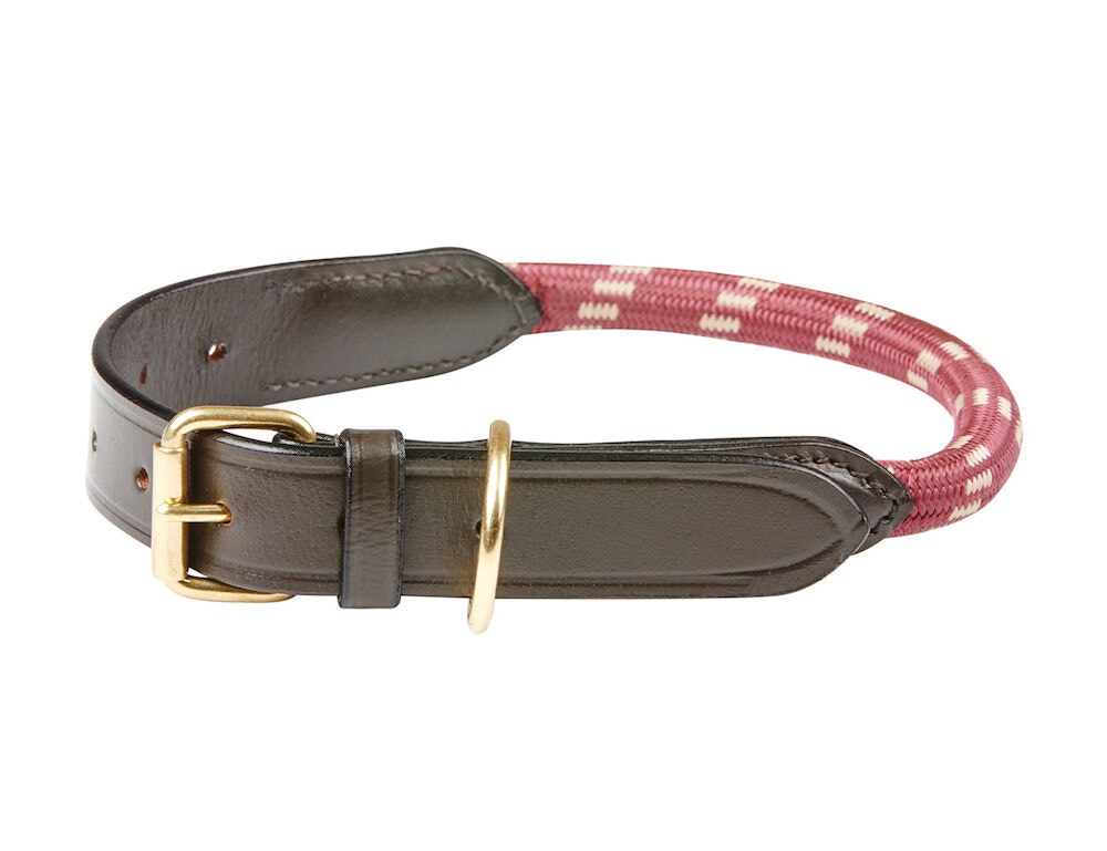  Rope Leather Dog Collar
