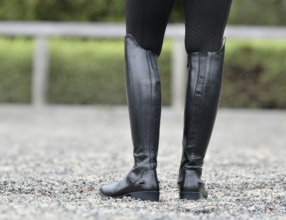 Black dress tall boots discount