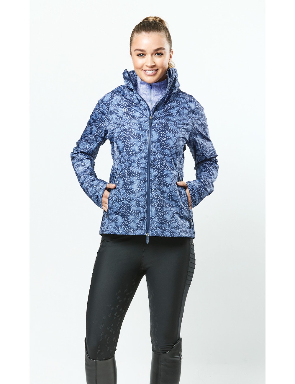 Patterned waterproof jacket womens sales