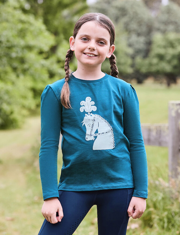  Kids Poppy Puff Sleeve Tee