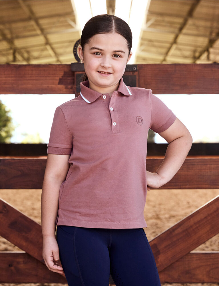  Kids Cotton Pique Short Sleeve Polo