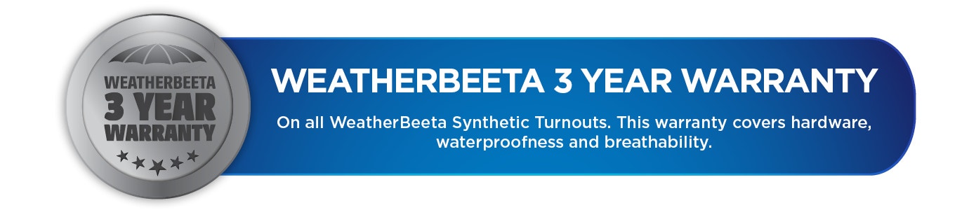 WeatherBeeta 3 Year Warranty on all WeatherBeeta Synthetic Turnout Range