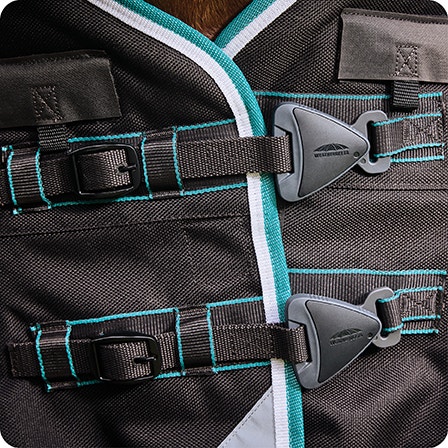 Close up of Twist N' Lock front closure